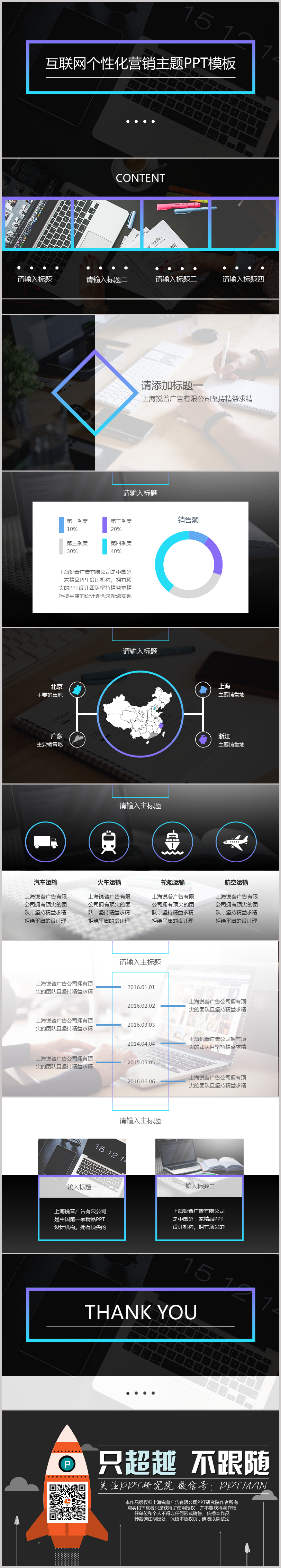 漸變互聯(lián)網(wǎng)個(gè)性化營(yíng)銷(xiāo)主題PPT模板