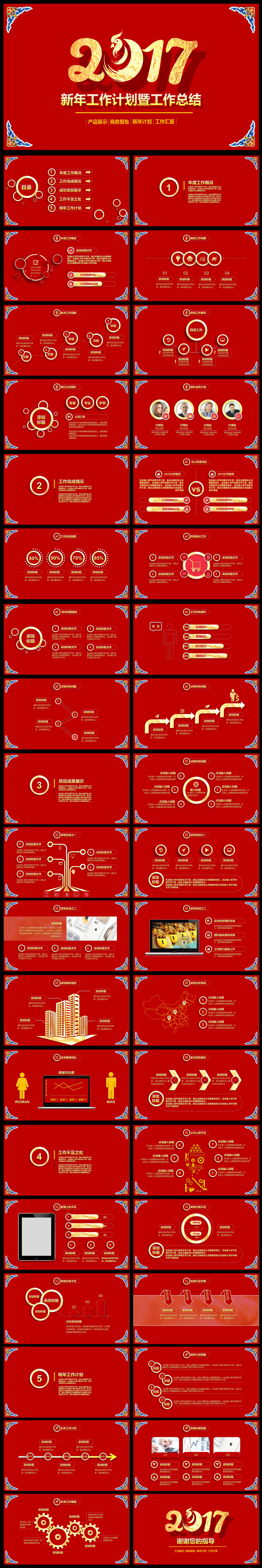 2017年終總結(jié)新年計(jì)劃工作匯報(bào)PPT
