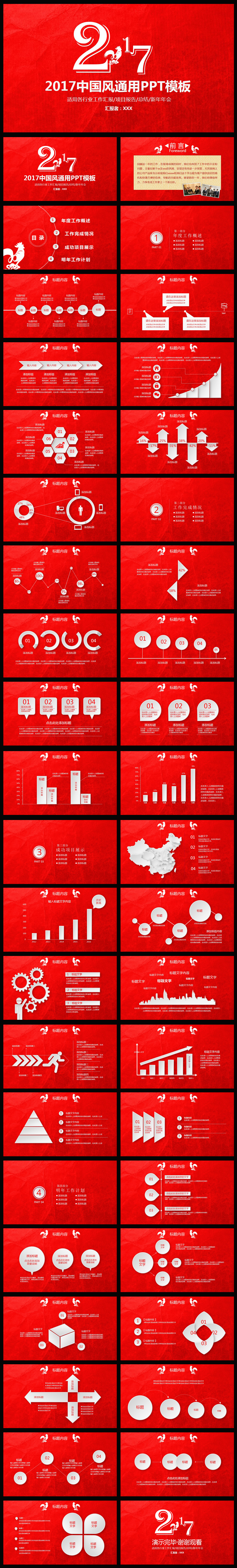 2017年工作計(jì)劃年終總結(jié)通用PPT模板