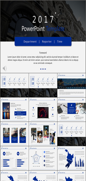 藍(lán)色歐美風(fēng)簡(jiǎn)約大氣商務(wù)工作計(jì)劃、匯報(bào)、總結(jié)PPT模板