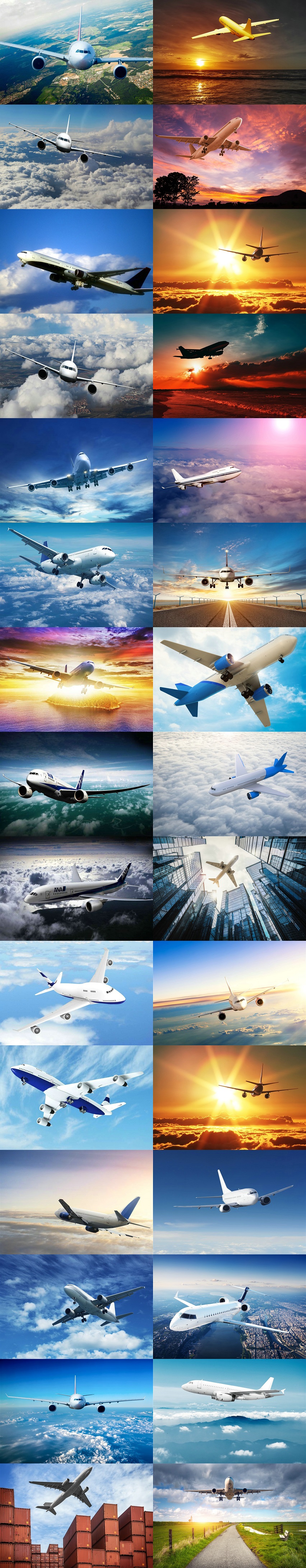 空中飛機(jī)圖片壁紙