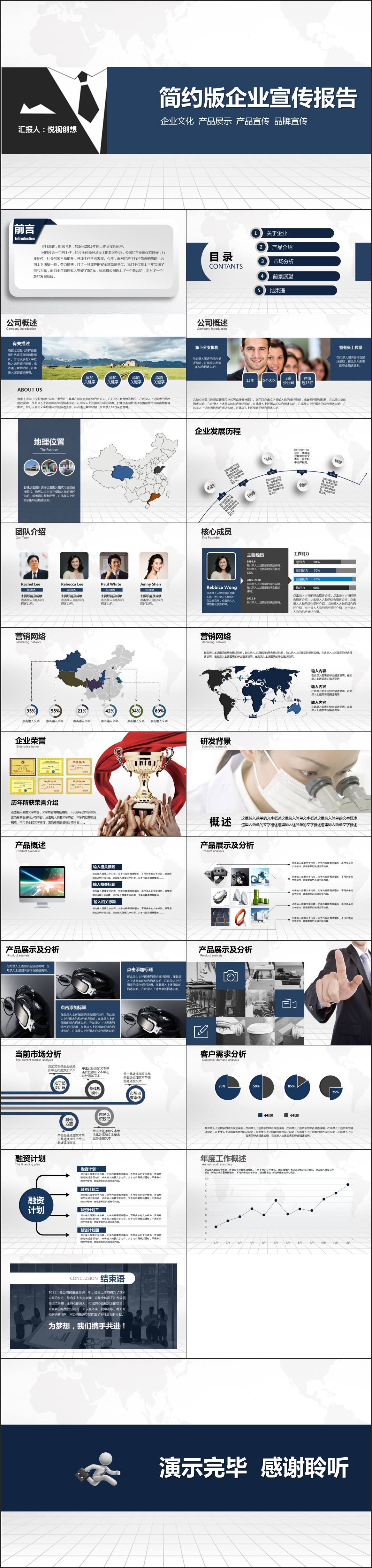 簡約版企業(yè)宣傳報告