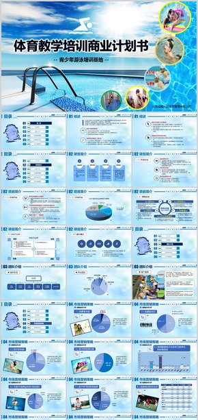 運動體育教學培訓投資開發(fā)商業(yè)計劃書PPT實戰(zhàn)模板