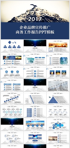 2017企業(yè)宣傳推廣商務工作計劃報告PPT模板