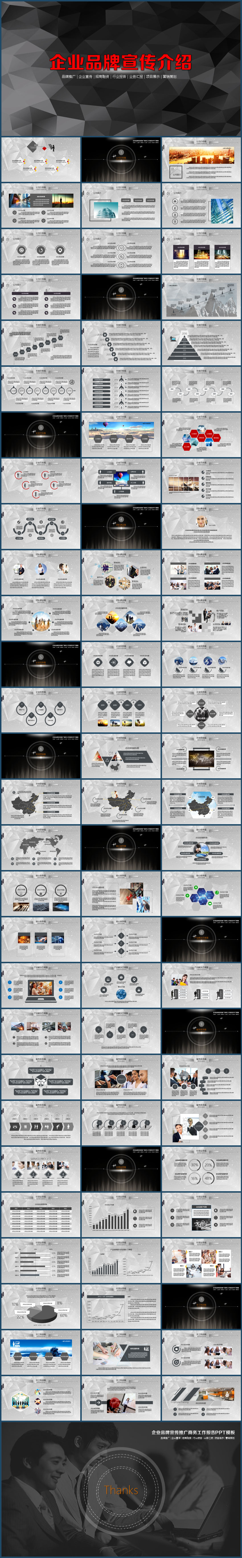灰色經(jīng)典企業(yè)宣傳推廣商務(wù)工作報告PPT模板