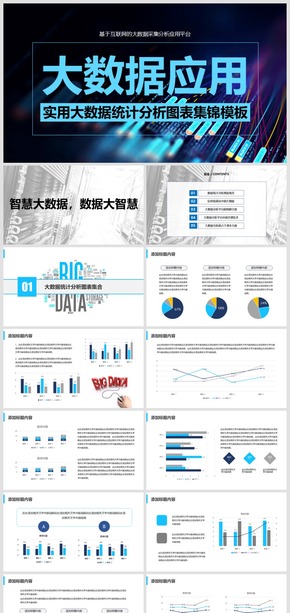 2018實用商業(yè)大數據統計分析圖表集合模板