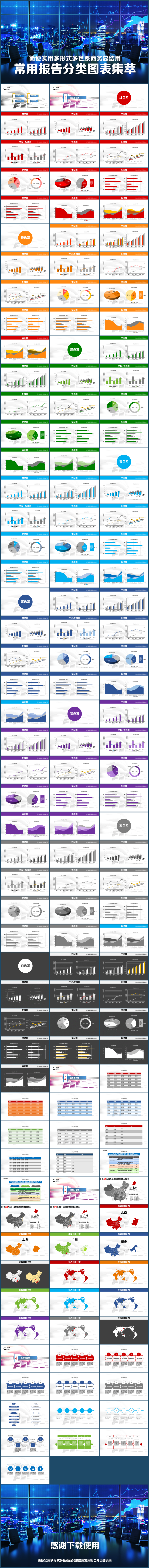 圖表集全套實用分類商務(wù)運營計劃總結(jié)報告PPT模板