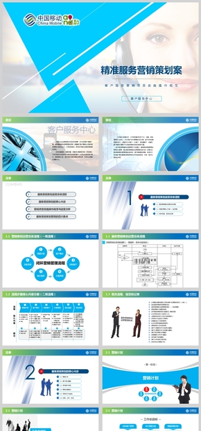 80頁文案|中國移動XX公司客戶服務中心精準服務營銷體系策劃案