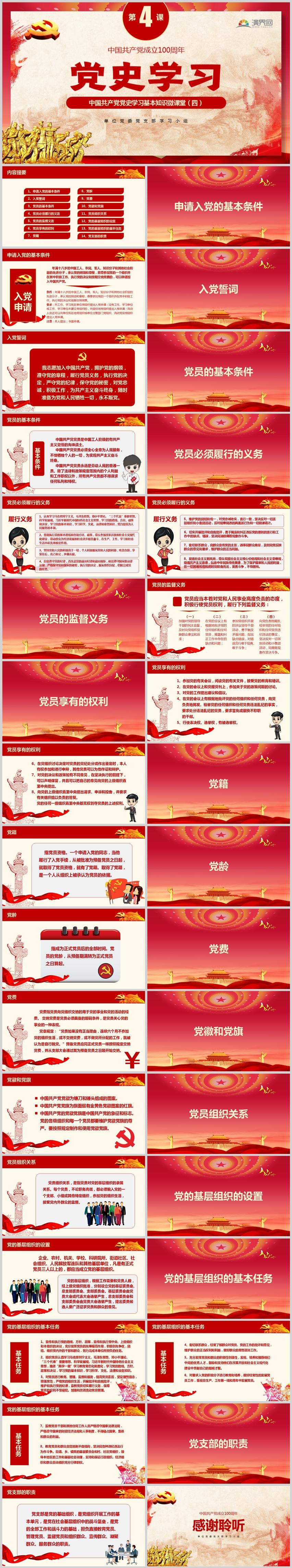 中國共產(chǎn)黨黨史學(xué)習(xí)材料PPT（第四部分）