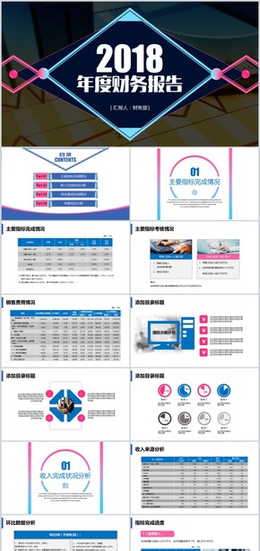 2018年度公司財務(wù)分析報告項(xiàng)目回顧PPT模板