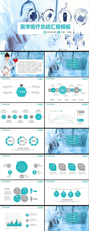 醫(yī)學(xué)醫(yī)療總結(jié)匯報(bào)ppt模板