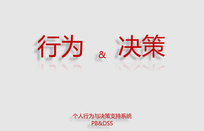 個(gè)人行為與決策支持系統(tǒng)