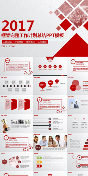 2017年商務(wù)年會匯報總結(jié)ppt模板