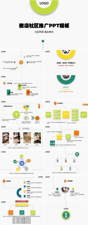 【海視設(shè)計】微店社區(qū)推廣營銷PPT模板