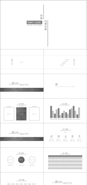 灰度報告PPT模板