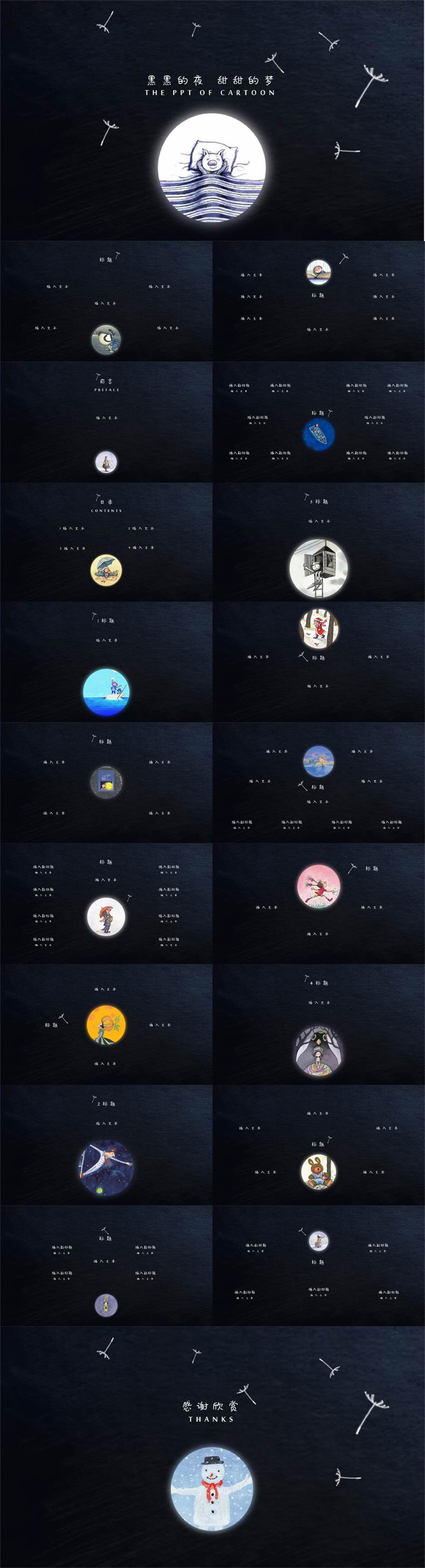 幾米漫畫主題模板