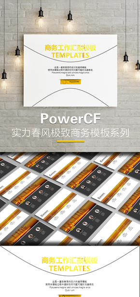 【春風(fēng)】金色簡(jiǎn)約商務(wù)工作模板