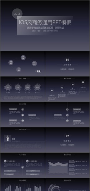IOS風格2018年通用模板