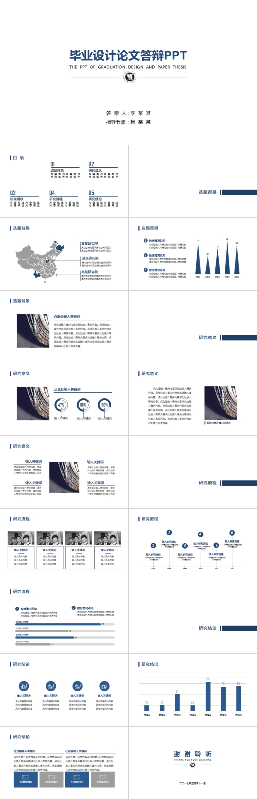 畢業(yè)論文答辯 / 畢業(yè)設(shè)計(jì)答辯 / 工作匯報(bào)