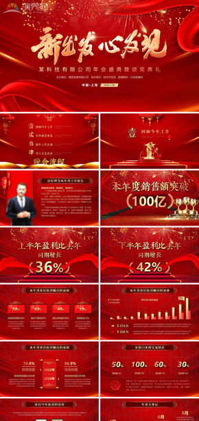  Red Company Annual Meeting and Award Ceremony New Journey New Leap Work Report Summary Award Annual Meeting