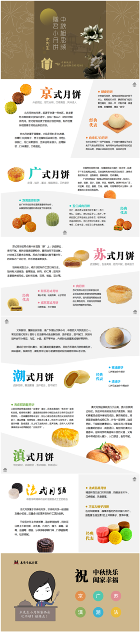 中秋月餅發(fā)布介紹PPT模版