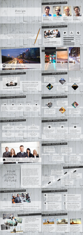 灰色歐美商務(wù)風企業(yè)公司項目介紹PPT模版