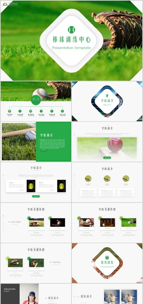 簡約大氣棒球賽體育運動企業(yè)簡介商業(yè)計劃書PPT模板