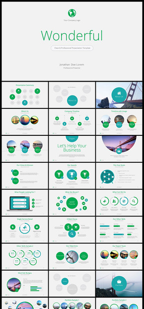 【綠色】歐美風 簡約風 公司企業(yè)會議 總結 計劃 分析 企業(yè)介紹 企業(yè)宣傳 商業(yè)創(chuàng)業(yè)計劃書PPT模板