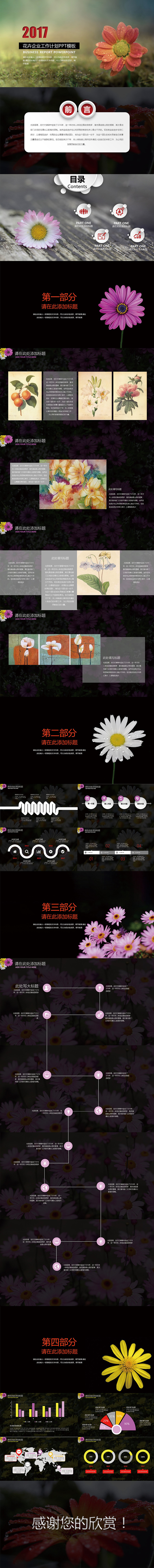 小雛菊簡(jiǎn)約商務(wù)模板工作計(jì)劃個(gè)人總結(jié)年終總結(jié)