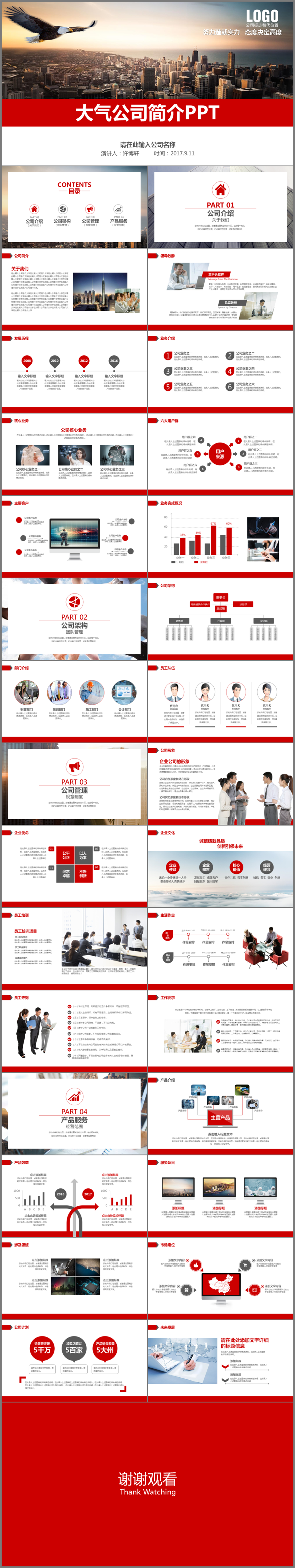 紅色簡約大氣公司簡介企業(yè)介紹產(chǎn)品宣傳商務(wù)合作ppt模板