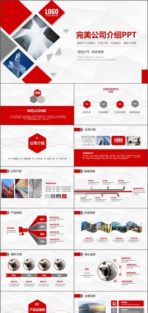 紅色簡約大氣公司介紹企業(yè)介紹公司簡介產品宣傳商務融資PPT模板