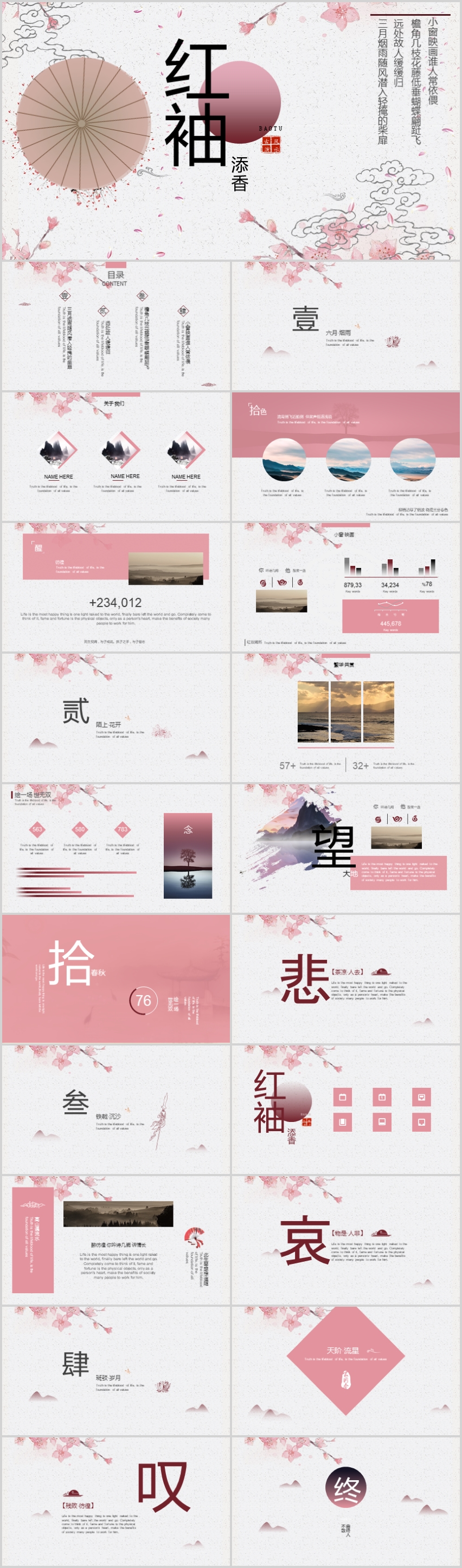 中國(guó)風(fēng)創(chuàng)意商業(yè)計(jì)劃匯報(bào)總結(jié)通用PPT模板