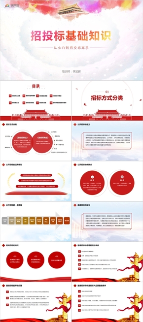 招投標(biāo)基礎(chǔ)知識 105頁PPT  最新版