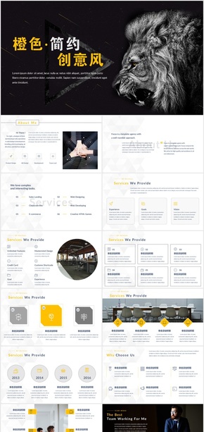 創(chuàng)意簡約風公司介紹總結(jié)商務PPT模板