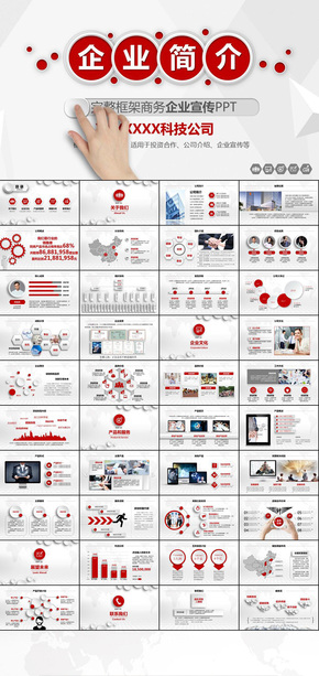 紅色大氣公司宣傳企業(yè)簡介產(chǎn)品推廣項目投資合作ppt模板